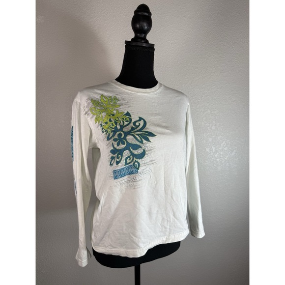 Tops - Crazy Shirtz Hawaii Original Women's Size S Floral Long Sleeve Shirt San Diego‎